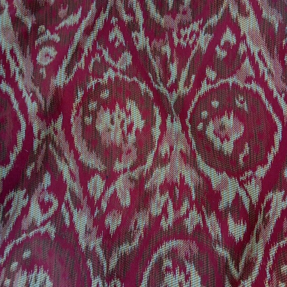 Pier 1 Pillow Cover Canvas Red 18" X 18" Classic Indoor Outdoor Modern MCM Decor - Picture 2 of 6